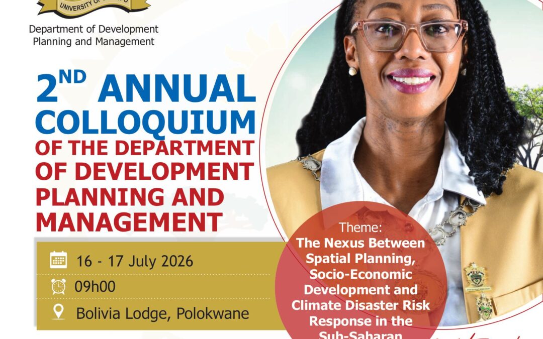2nd Annual Department of Development Planning and Management Colloquium