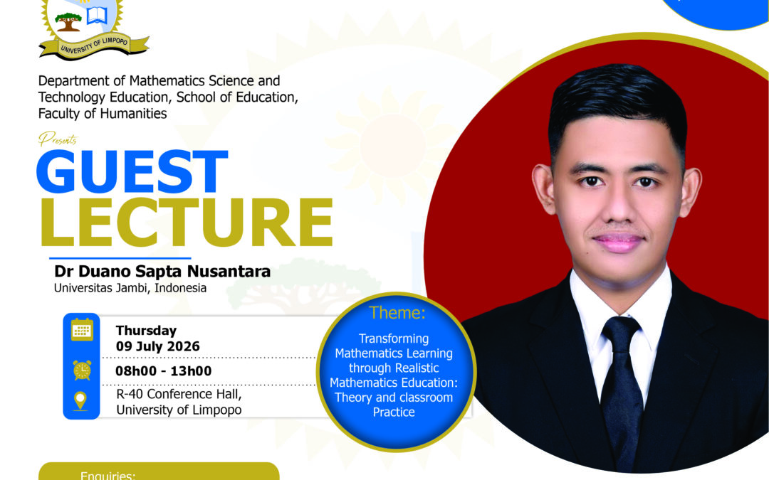 Guest Lecture by Dr. Duano Sapta Nusantara from Universitas Jambi, Indonesia.