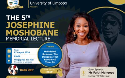 University of Limpopo 5th Josephine Moshobane Memorial Lecture