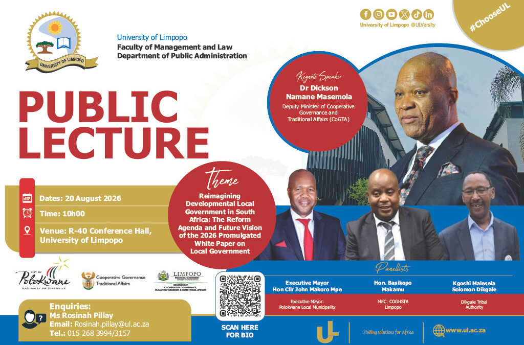 Public Lecture: Rethinking Local Governance &ndash; Opportunities and Challenges Emerging from the 2026 Revised White Paper on Local Government